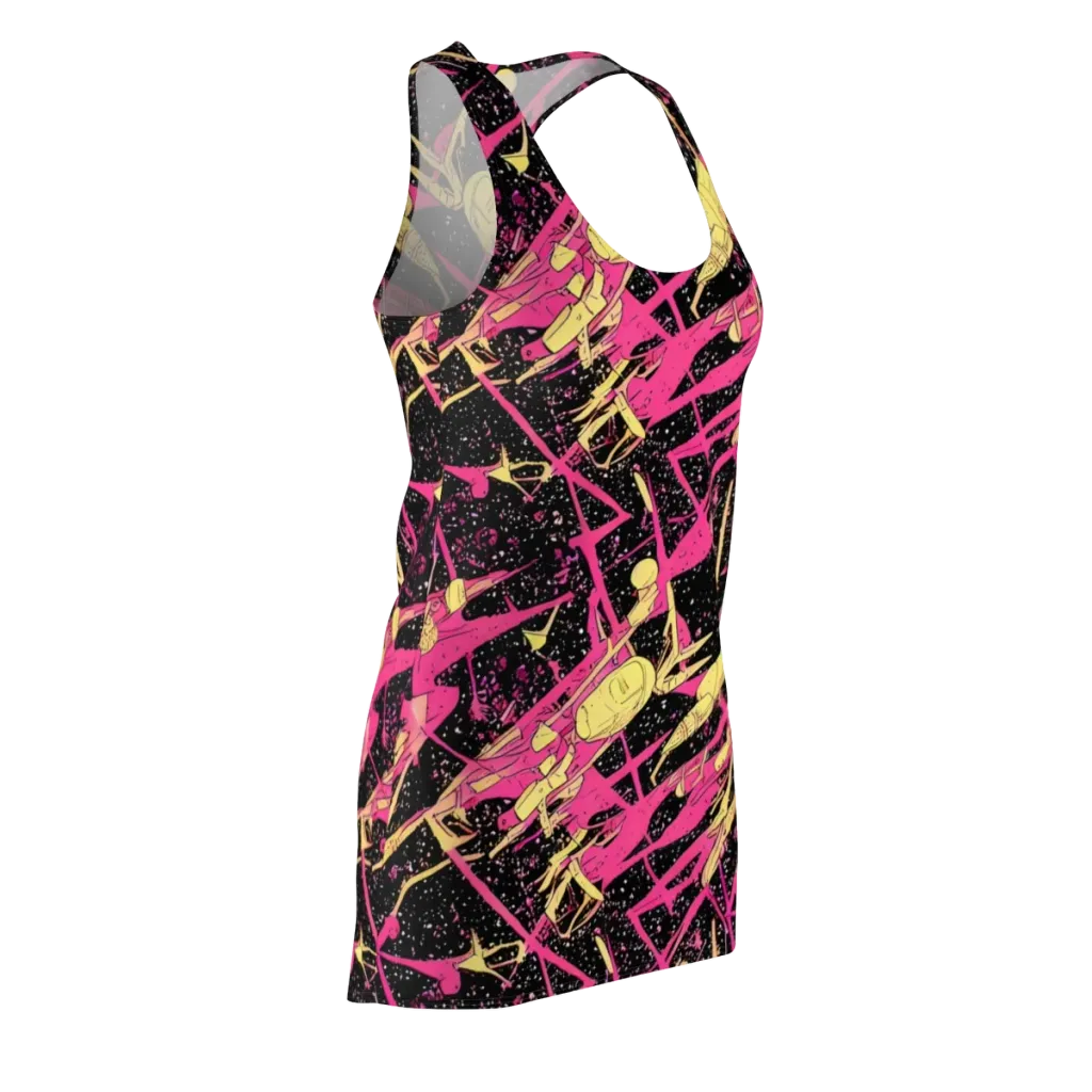Galaxy Graffiti on Racerback Dress — Front Side