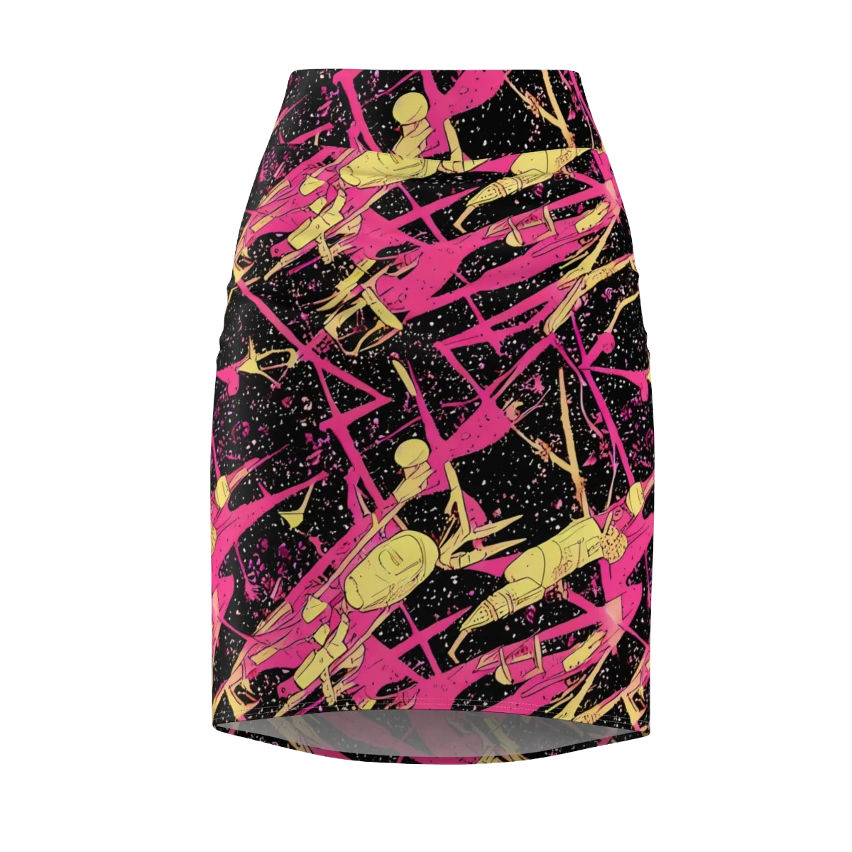 Galaxy Graffiti on Pencil Skirt — Front