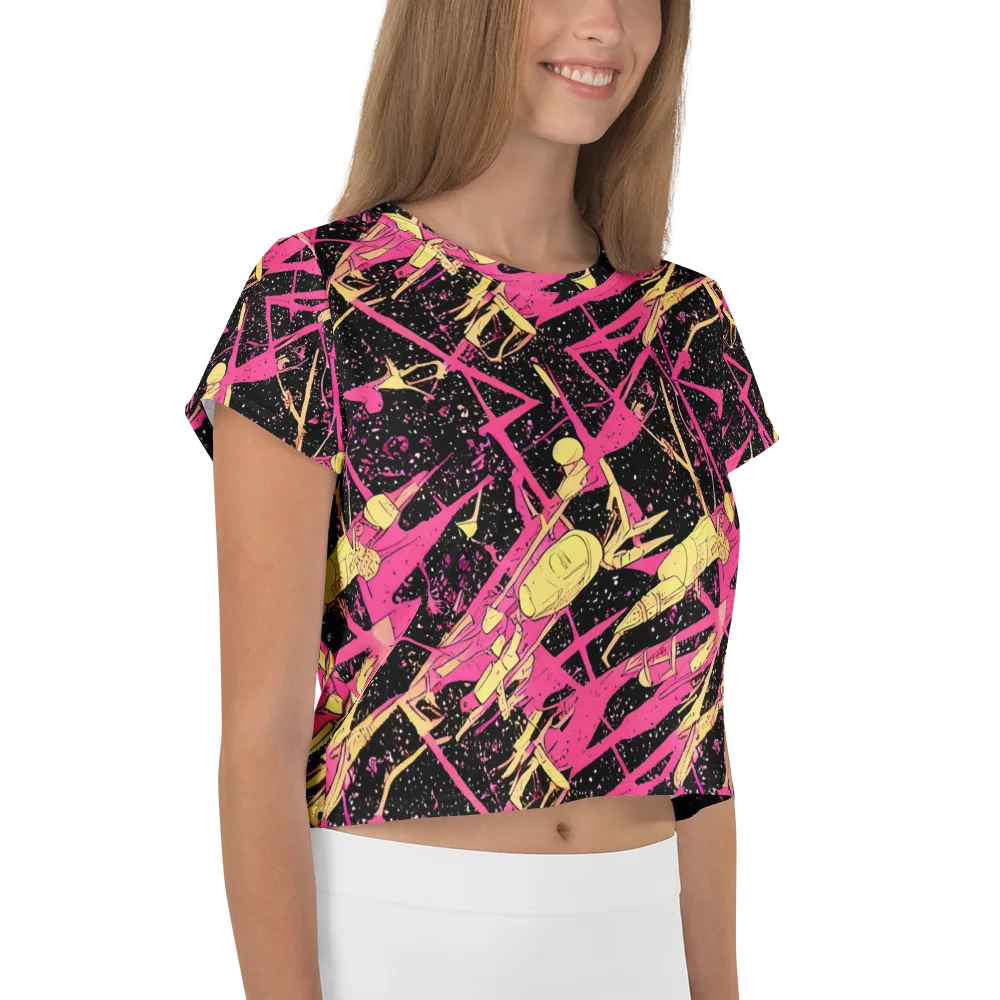 Galaxy Graffiti on Crop Tee — Right