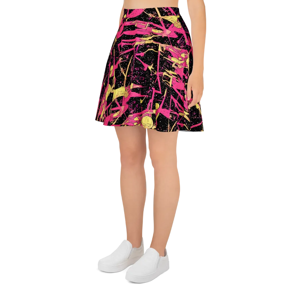 Galaxy Graffiti on Skater Skirt — Left
