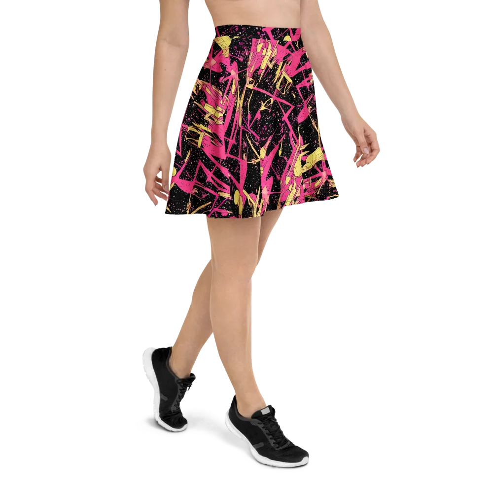 Galaxy Graffiti on Skater Skirt — Right