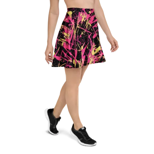 Galaxy Graffiti on a Skater Skirt