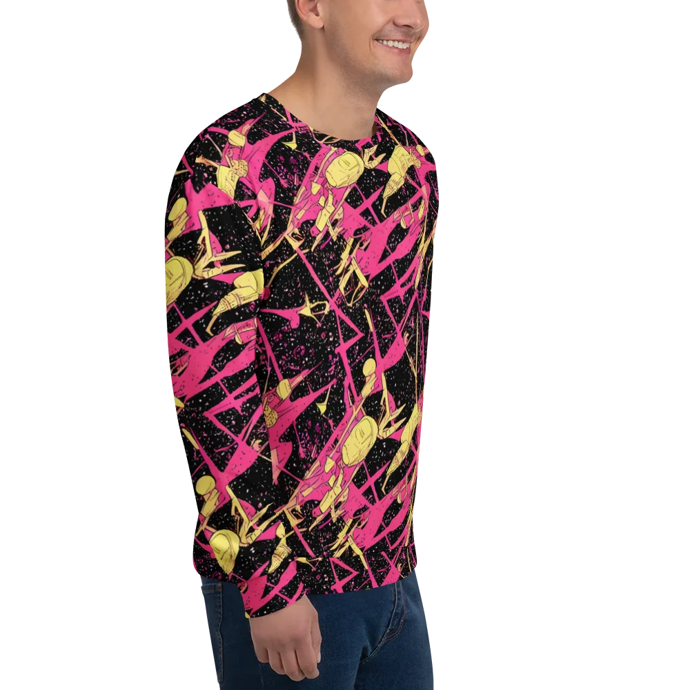 Galaxy Graffiti on Sweatshirt — Right Front