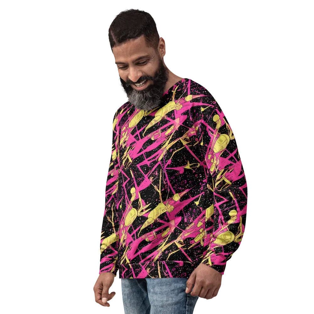 Galaxy Graffiti on Sweatshirt — Left Front