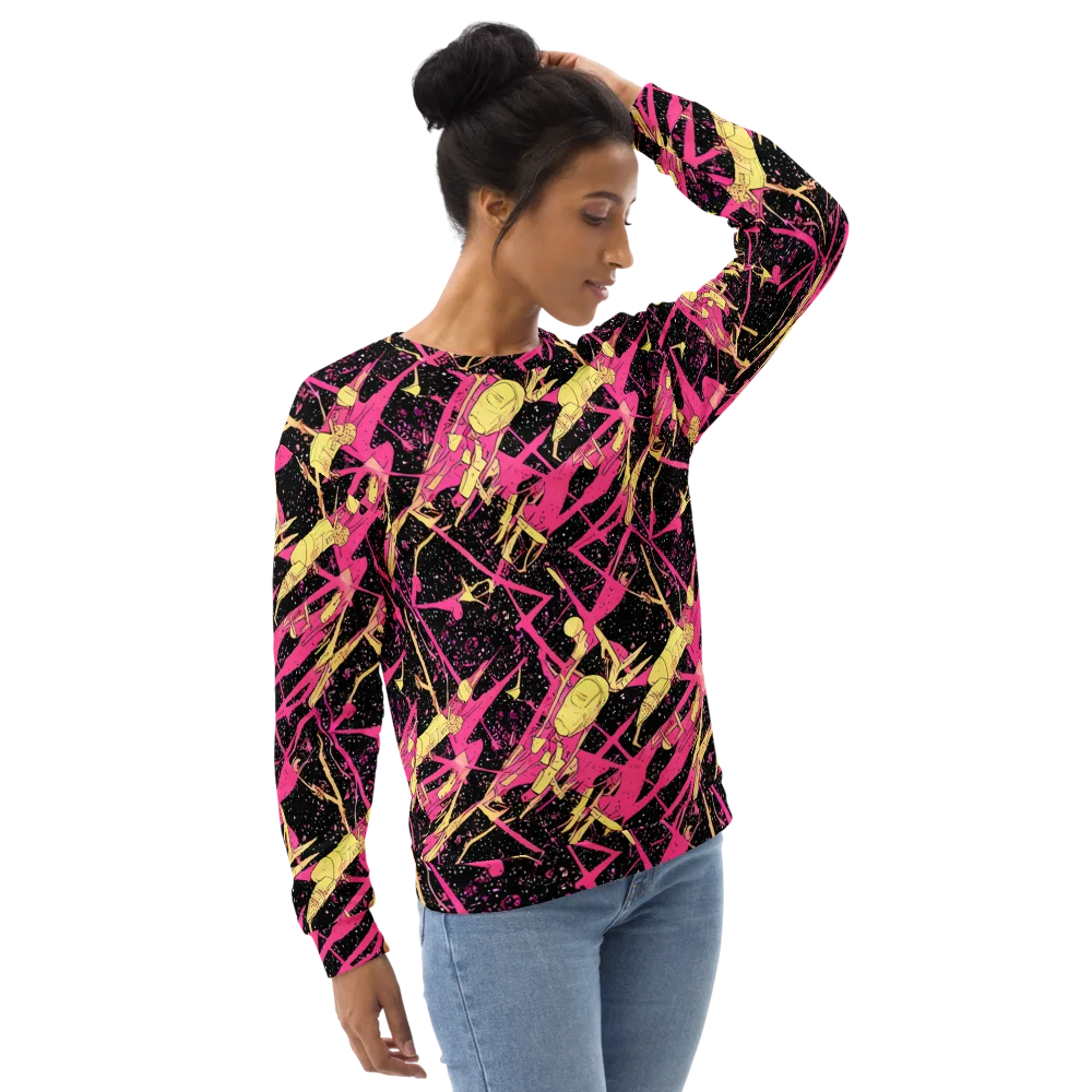 Galaxy Graffiti on Sweatshirt — Right Front