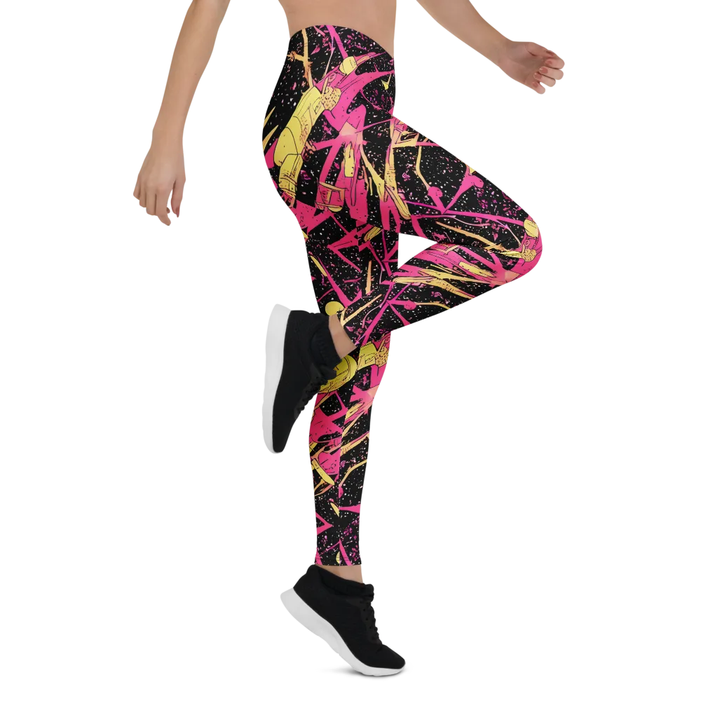 Galaxy Graffiti on Leggings — Right