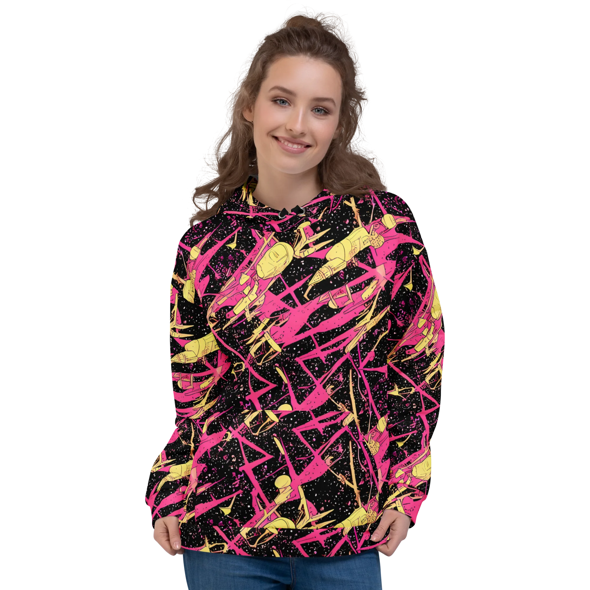 Galaxy Graffiti on Hoodie — Front