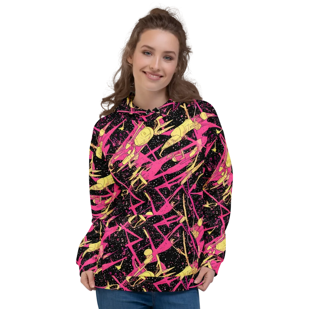 Galaxy Graffiti on Hoodie — Front