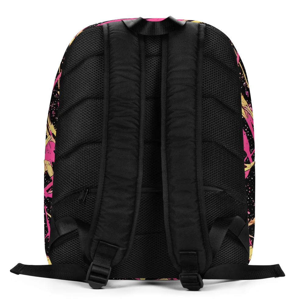 Galaxy Graffiti on Minimalist Backpack — Back