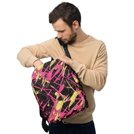 Galaxy Graffiti on a Minimalist Backpack
