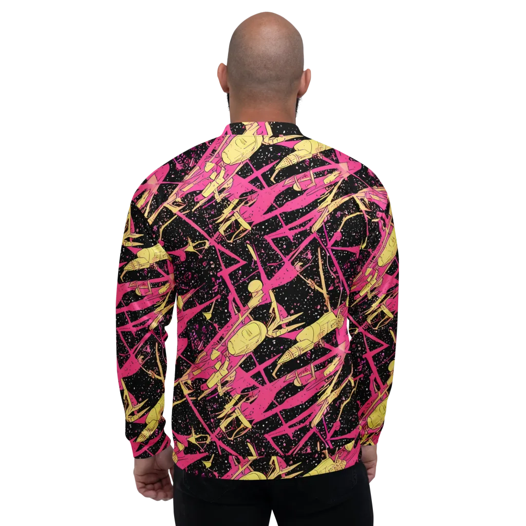 Galaxy Graffiti on Bomber Jacket — Back