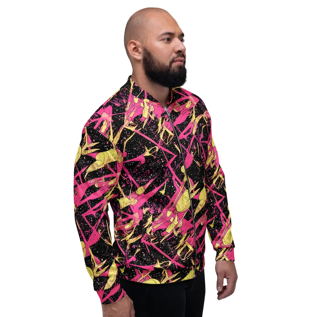 Galaxy Graffiti on Bomber Jacket — Right