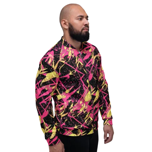 Galaxy Graffiti on a Bomber Jacket