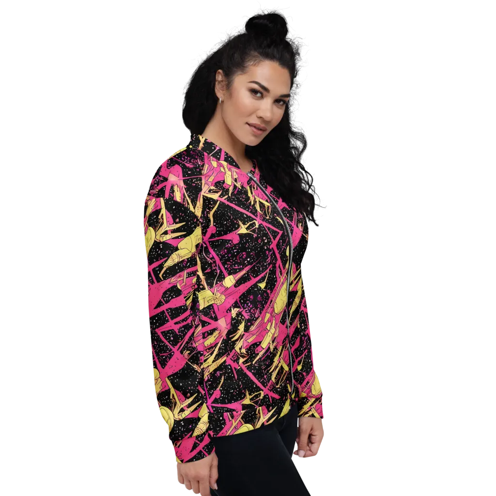 Galaxy Graffiti on Bomber Jacket — Right