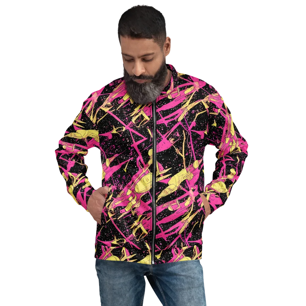 Galaxy Graffiti on Bomber Jacket — Front