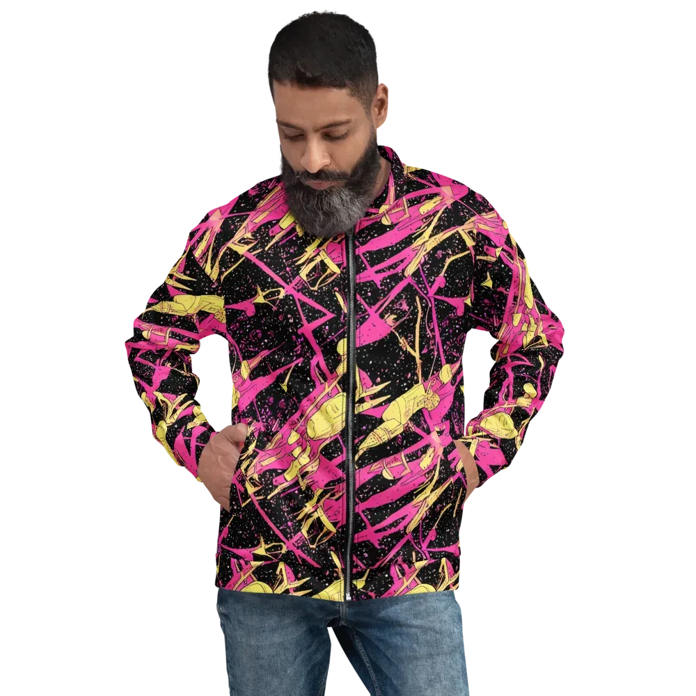 Galaxy Graffiti on Bomber Jacket — Front