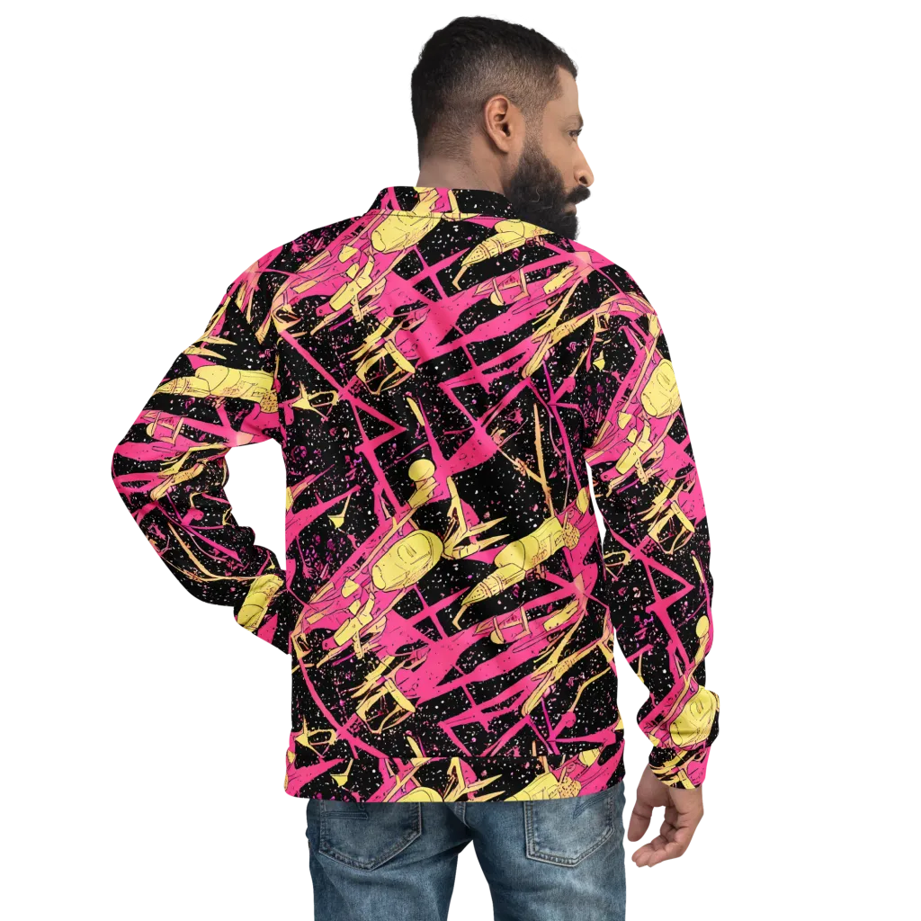 Galaxy Graffiti on Bomber Jacket — Back