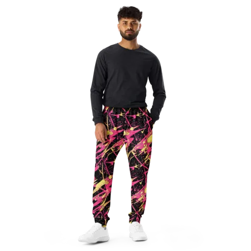 Galaxy Graffiti on a Men's Joggers