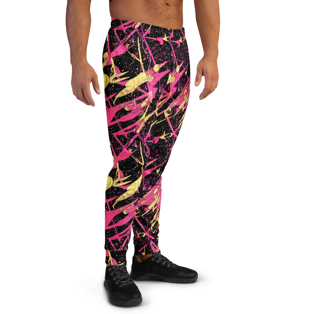 Galaxy Graffiti on Men's Joggers — Right