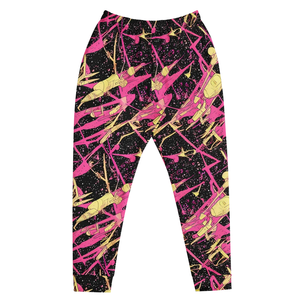 Galaxy Graffiti on Men's Joggers — Front