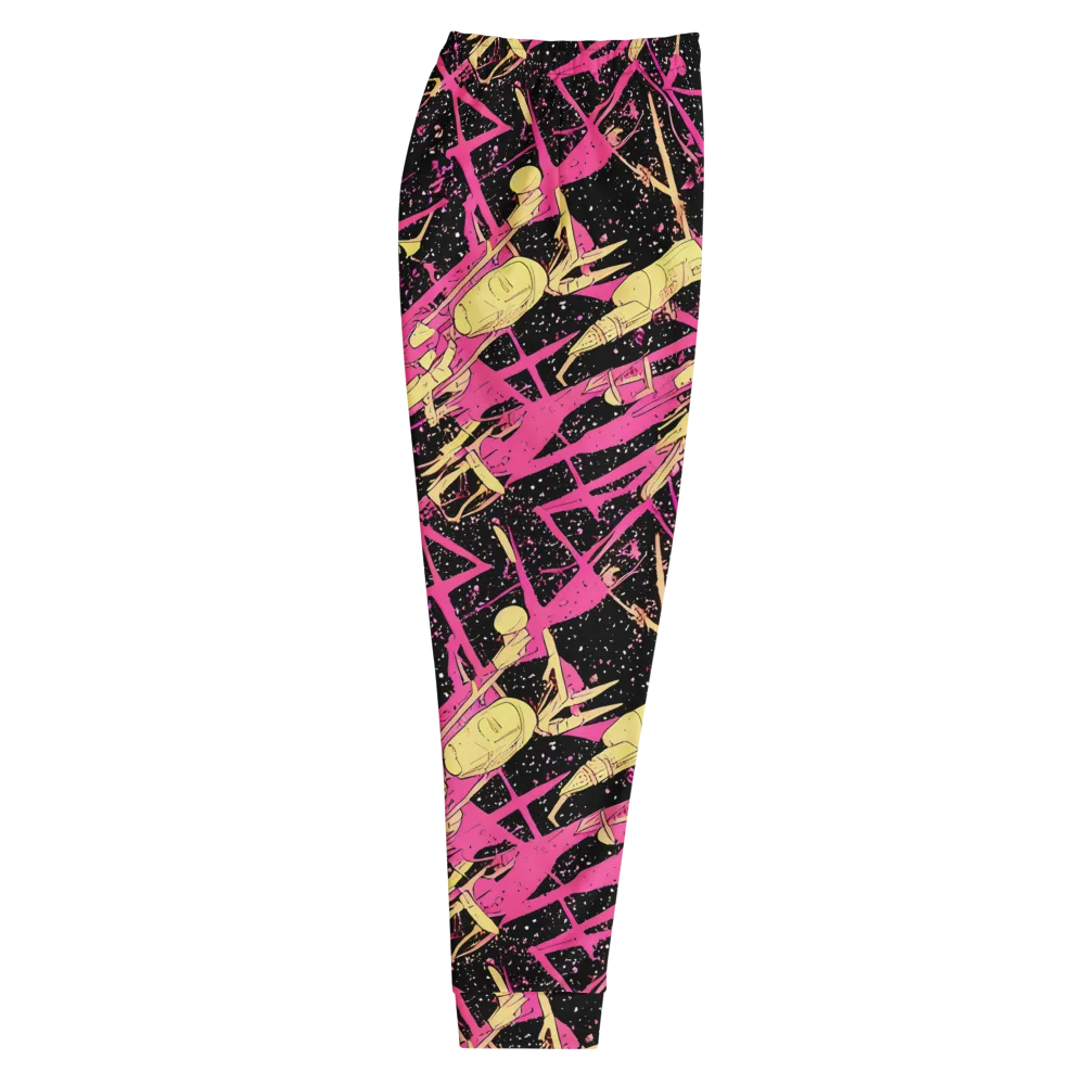 Galaxy Graffiti on Men's Joggers — Right