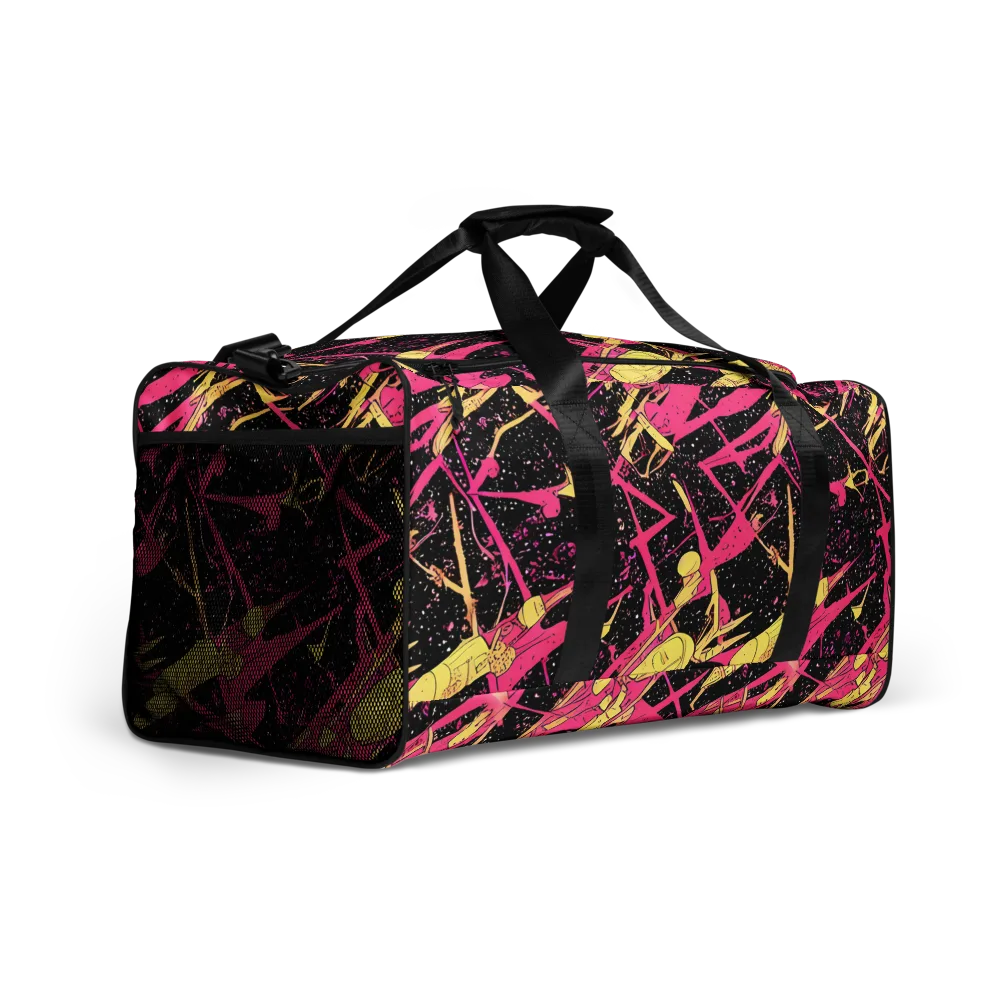 Galaxy Graffiti on Duffle Bag — Right Front