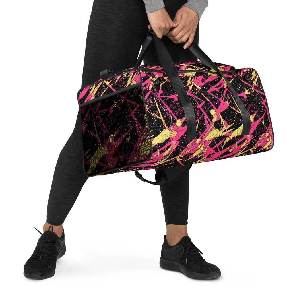 Galaxy Graffiti on Duffle Bag — Right Front