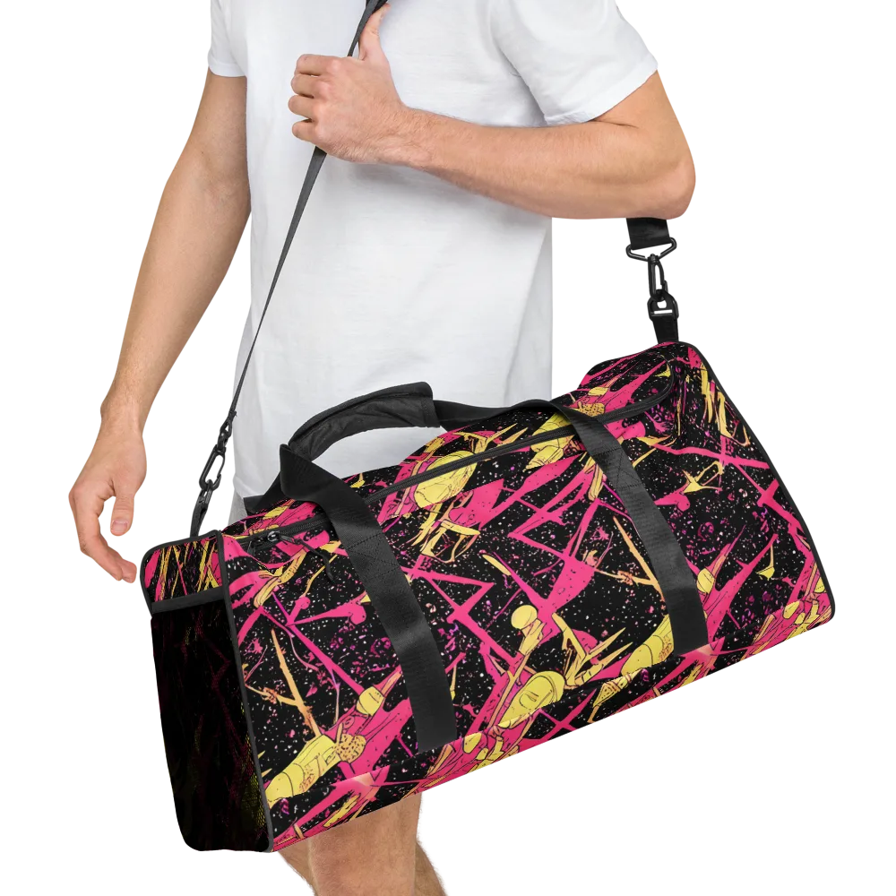 Galaxy Graffiti on Duffle Bag — Right Front