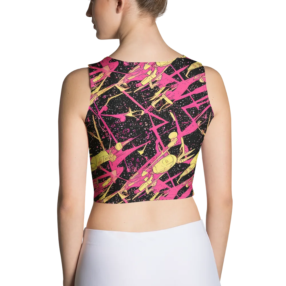 Galaxy Graffiti on Crop Top — Back