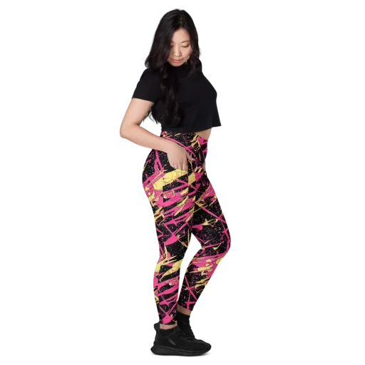 Galaxy Graffiti on a Leggings with Pockets