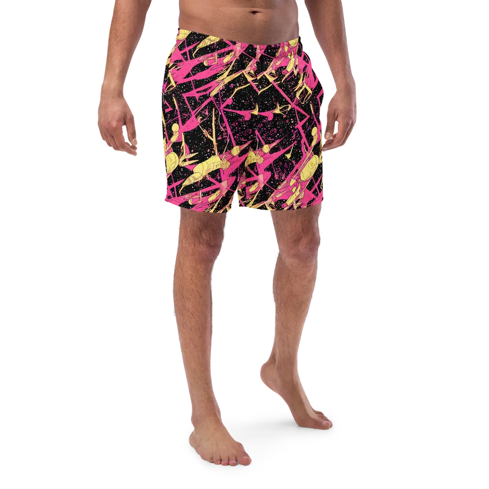 Galaxy Graffiti on Swim Trunks — Front