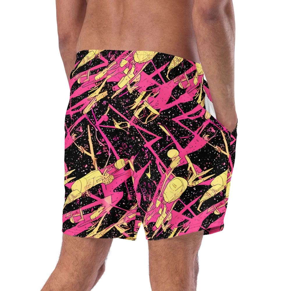 Galaxy Graffiti on Swim Trunks — Right Back