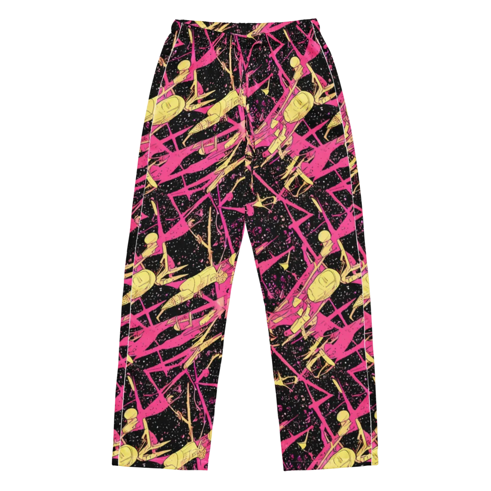 Galaxy Graffiti on Women's Pajama Pants — Front