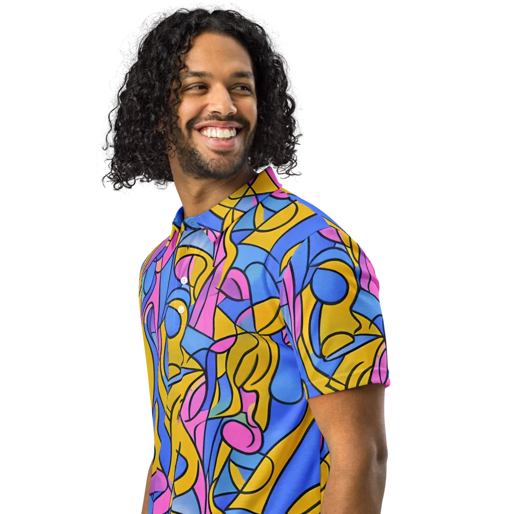 Alexander Archipenko on Men's Slim Fit Polo Shirt — Left Front