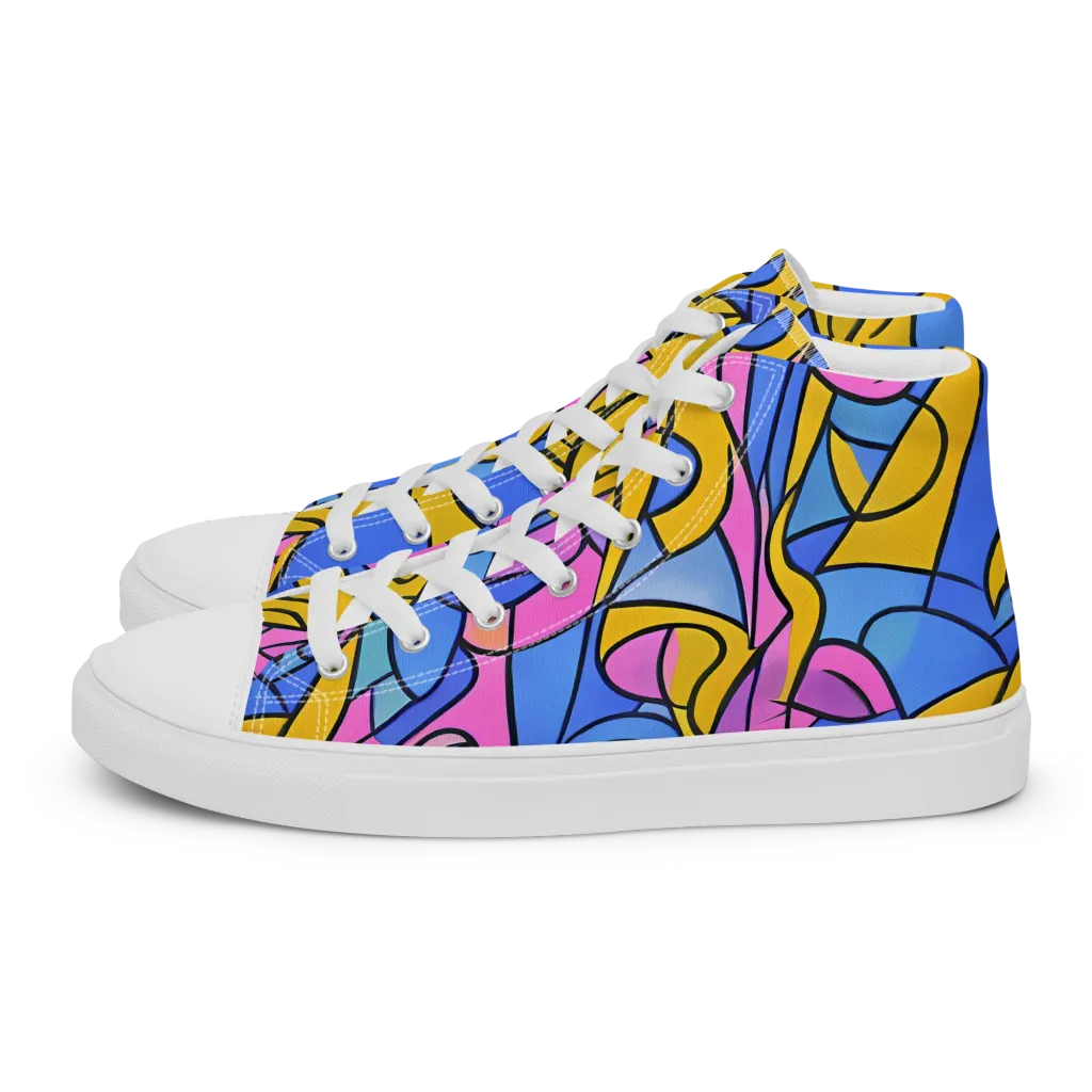 Alexander Archipenko on Men's High Top Canvas Shoes — Left