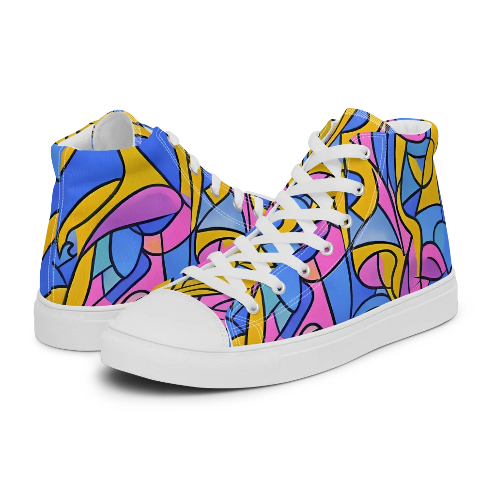 Alexander Archipenko on Men's High Top Canvas Shoes — Left