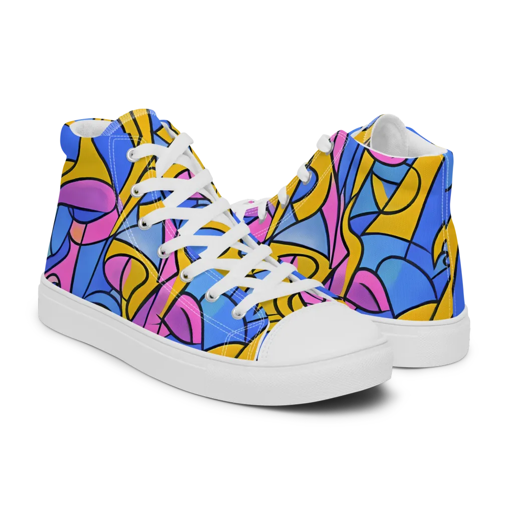 Alexander Archipenko on Men's High Top Canvas Shoes — Right