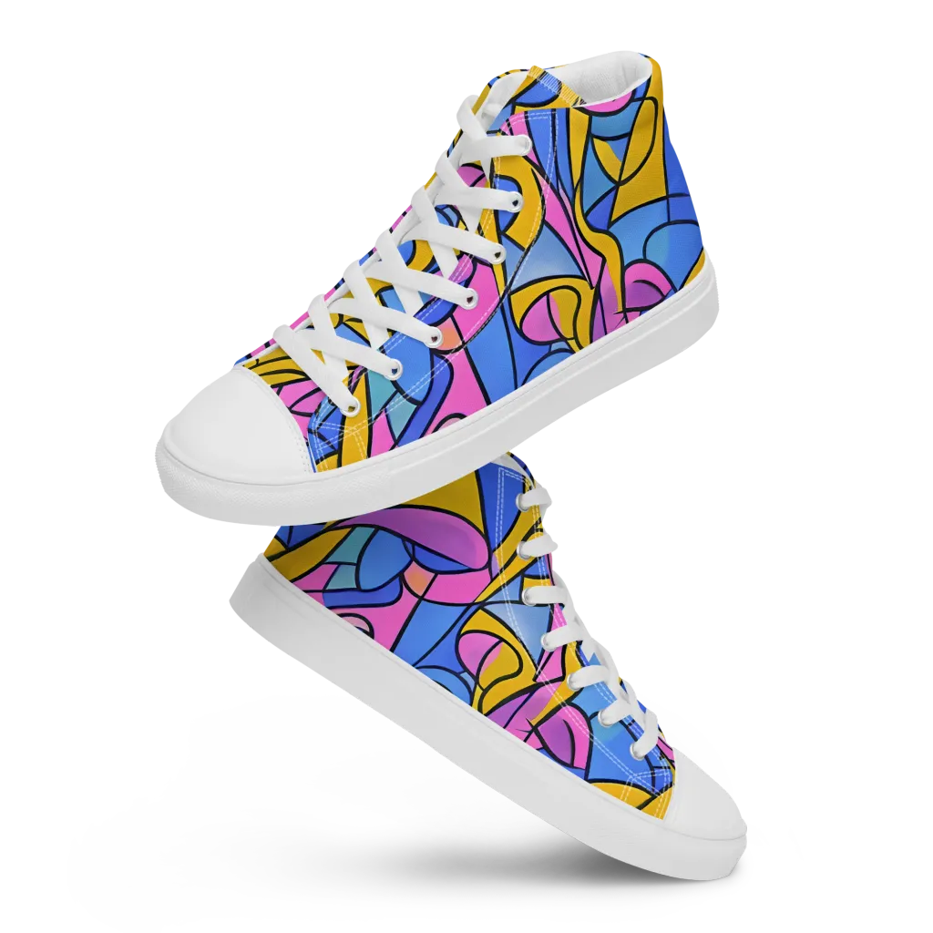 Alexander Archipenko on Men's High Top Canvas Shoes — Front