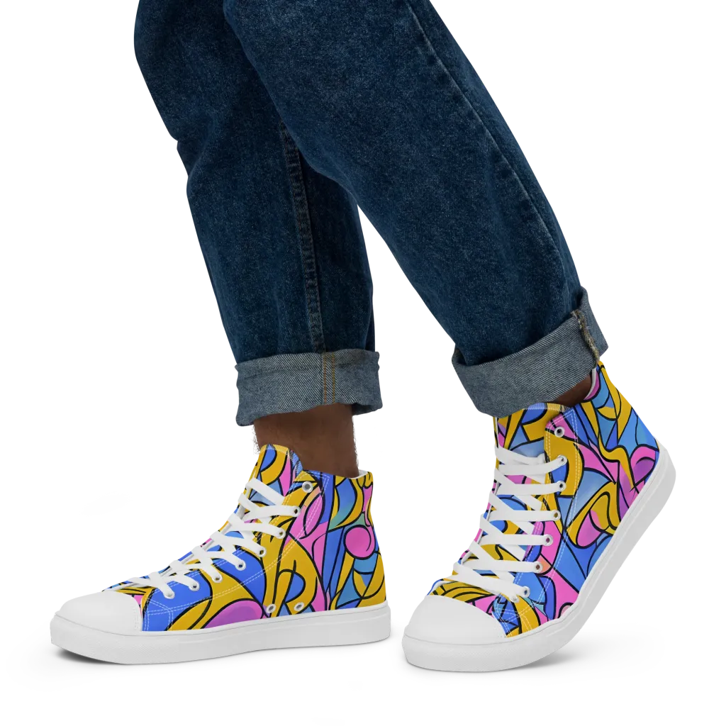 Alexander Archipenko on Men's High Top Canvas Shoes — Left