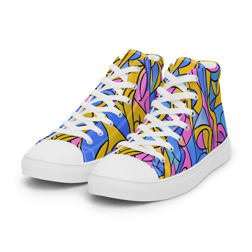 Alexander Archipenko on Women's High Top Canvas Shoes — Left Front