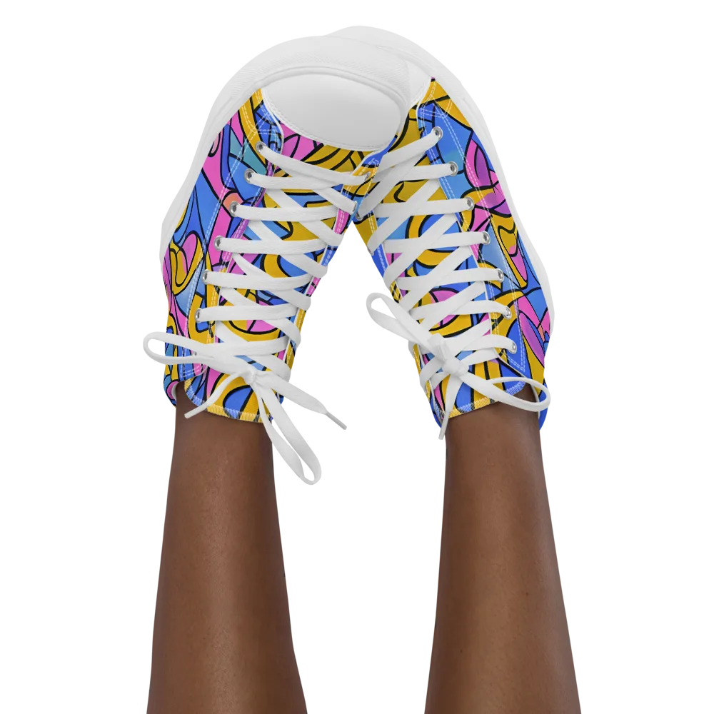 Alexander Archipenko on Women's High Top Canvas Shoes — Front