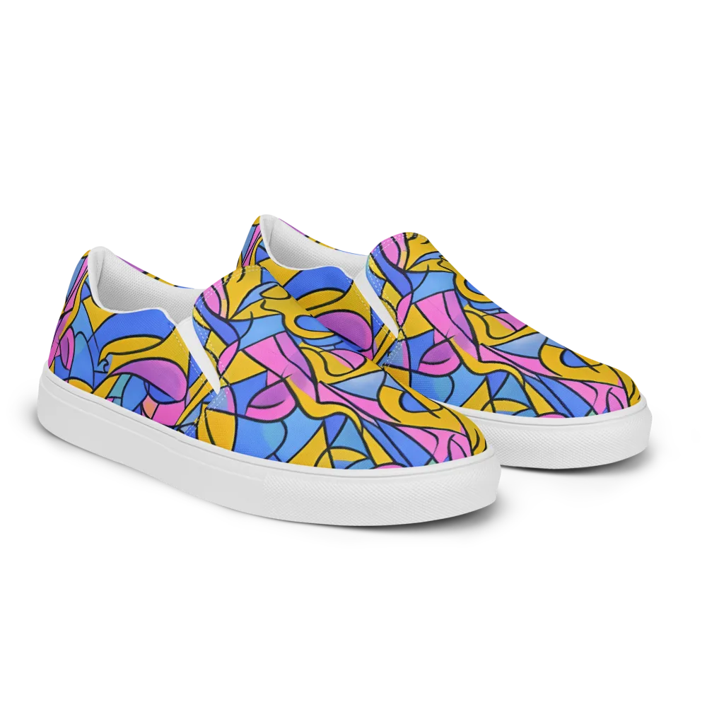 Alexander Archipenko on Men's Slip-On Canvas Shoes — Right Front