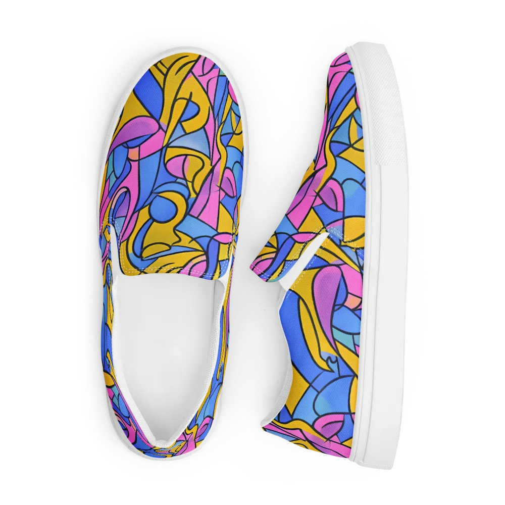 Alexander Archipenko on Men's Slip-On Canvas Shoes — Front