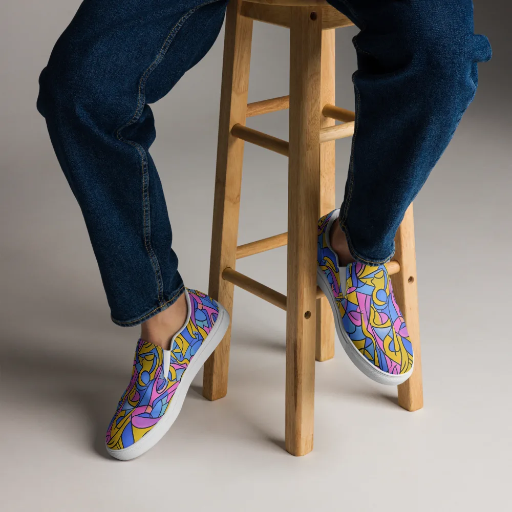 Alexander Archipenko on Men's Slip-On Canvas Shoes — Front