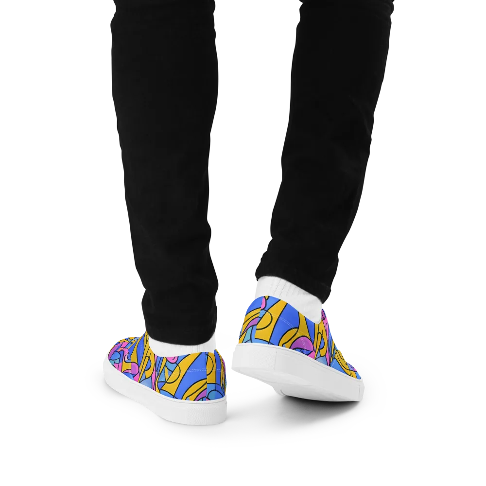 Alexander Archipenko on Men's Lace-Up Canvas Shoes — Back
