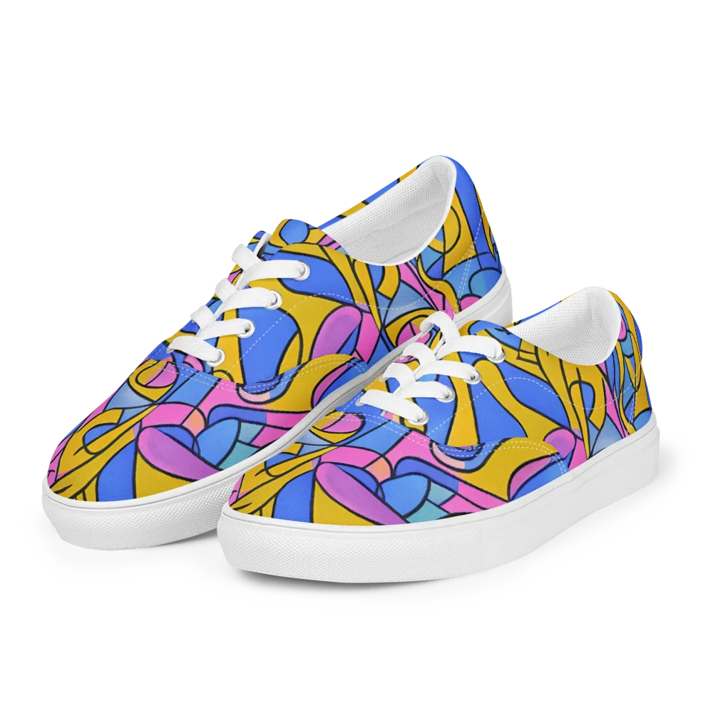 Alexander Archipenko on Men's Lace-Up Canvas Shoes — Left Front