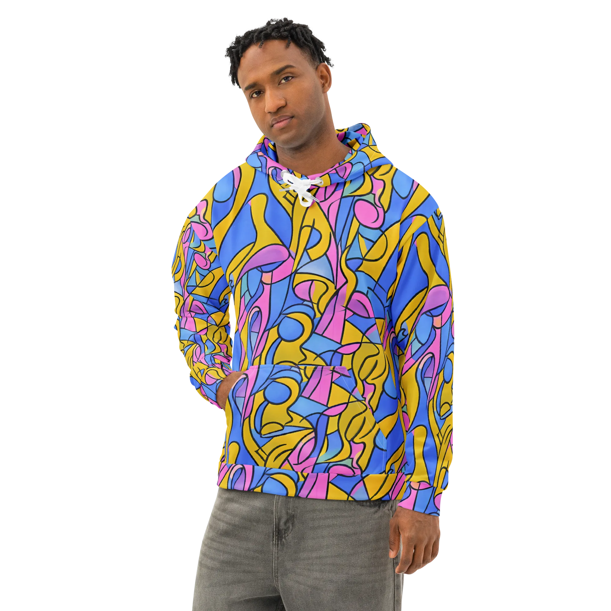 Alexander Archipenko on Cotton Hoodie — Left Front
