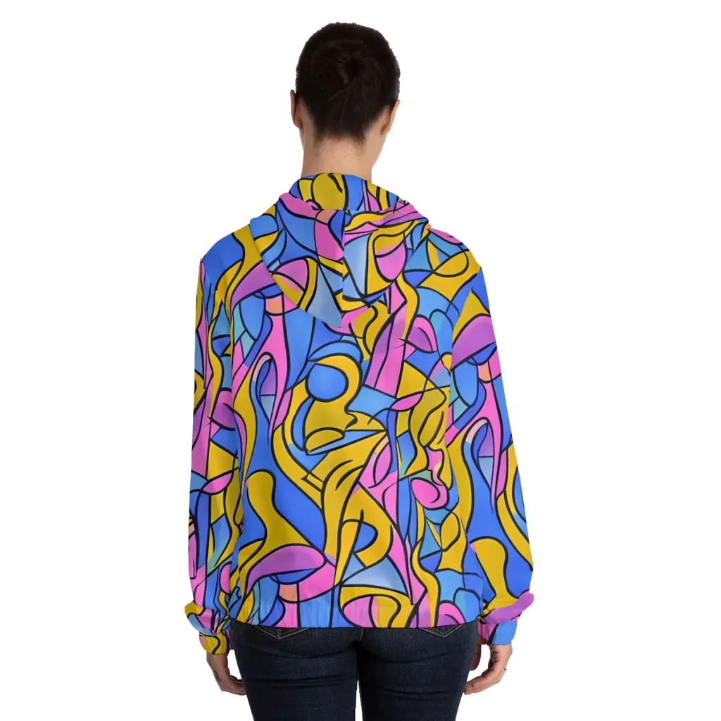 Alexander Archipenko on Women's Full-Zip Hoodie — Back On Person