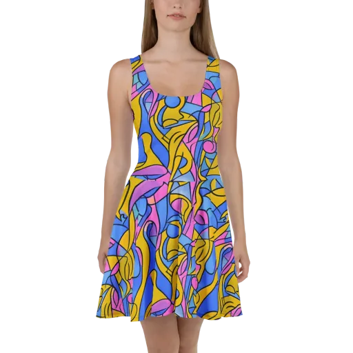 Alexander Archipenko on a Skater Dress