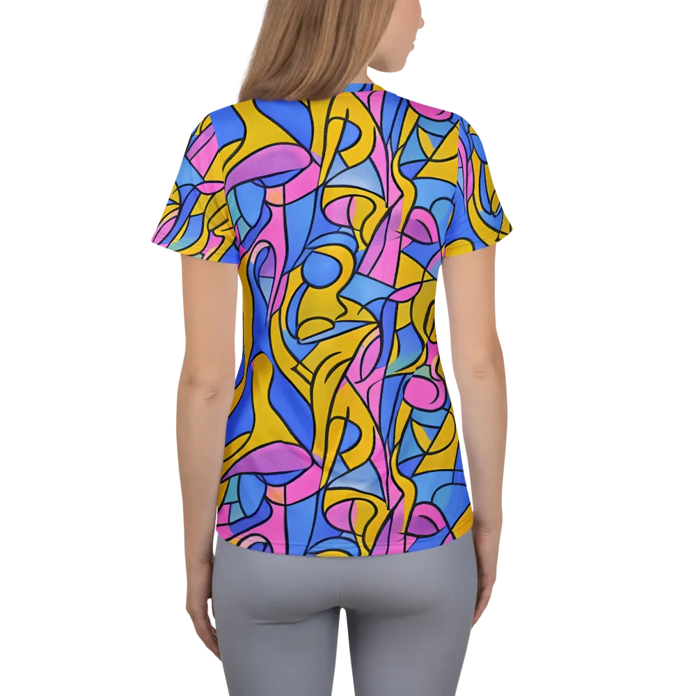 Alexander Archipenko on Women's Athletic T-Shirt — Back